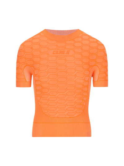 Q36.5 Base Layer 2 Short Sleeve in Poppy Orange