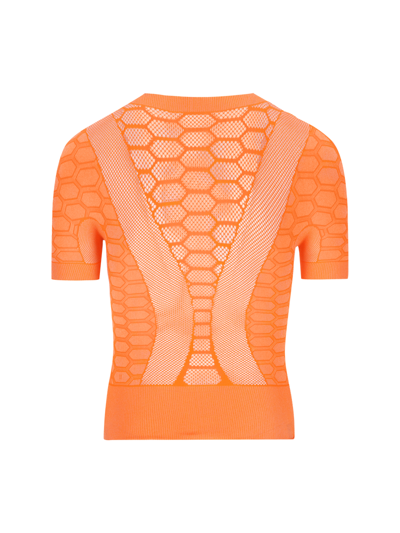 Q36.5 Base Layer 2 Short Sleeve in Poppy Orange