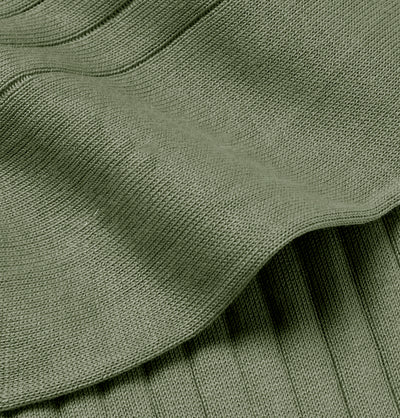 Solespun Sea Island Cotton Socks in Olive