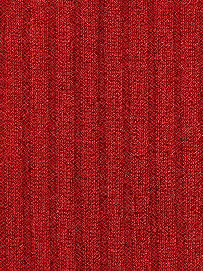 PANTHERELLA Danvers Fil d'Ecosse, Cotton Lisle Socks in Scarlet