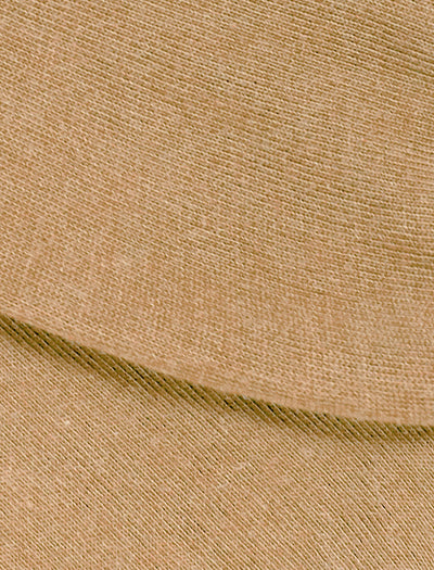 PANTHERELLA Tavener Flat Knit - Comfort Top / Egyptian Cotton Men's Socks in Light Khaki