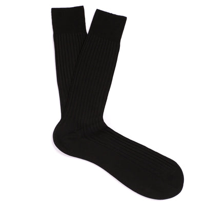 PANTHERELLA Danvers Fil d'Ecosse, Cotton Lisle Socks in Black