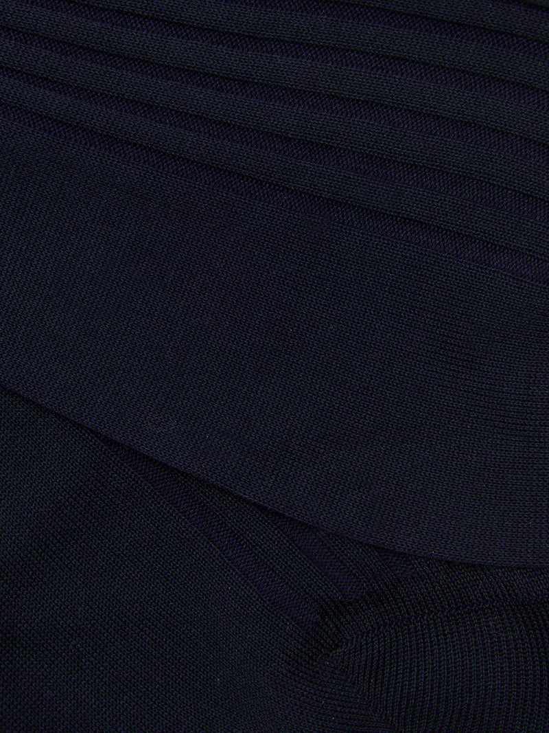 PANTHERELLA Danvers Fil d'Ecosse, Cotton Lisle Socks in Navy