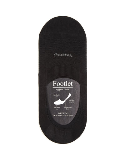 PANTHERELLA  No-Show Cotton-Blend  Socks in Black