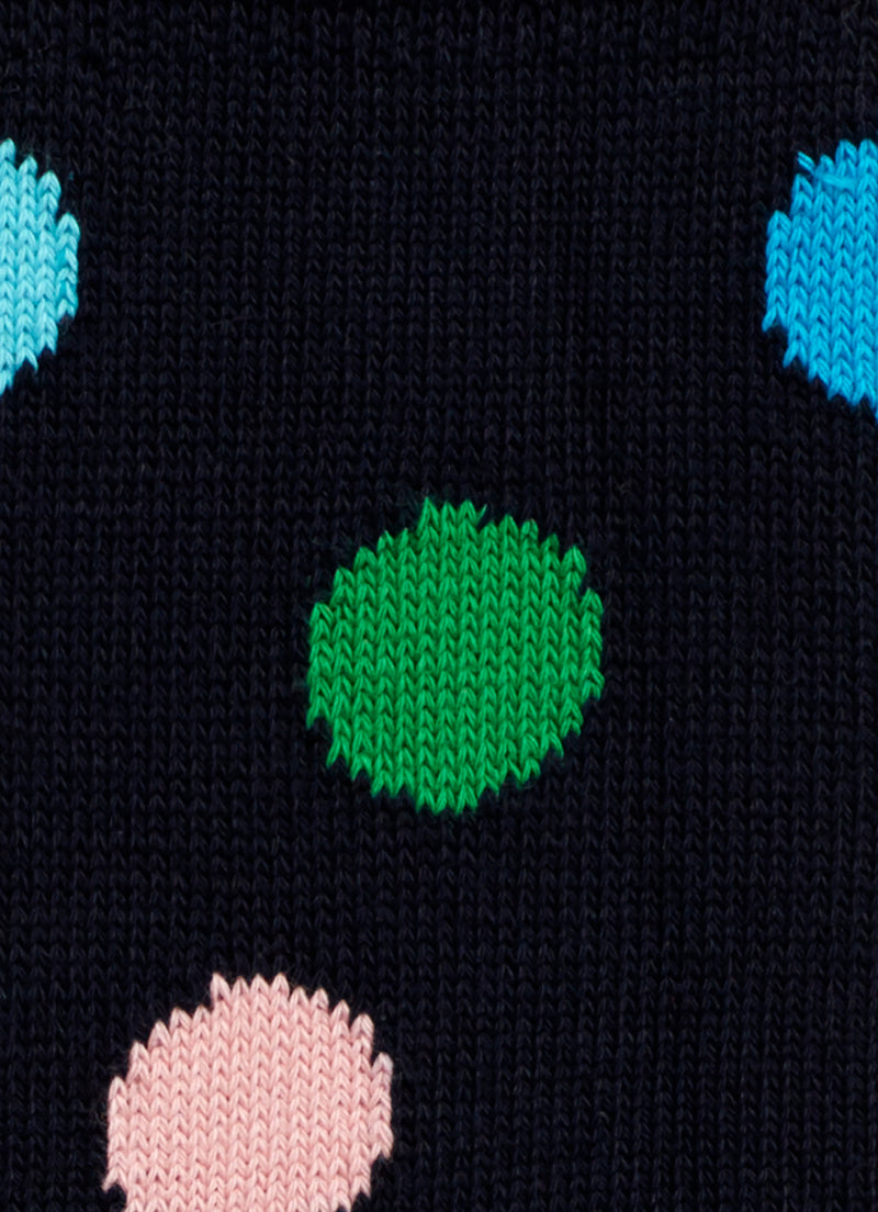 PAUL SMITH Row Polka Sock in Navy