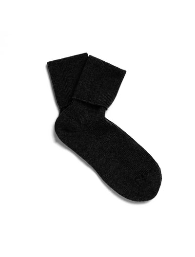 Solespun Black Label Women's Cashmere Socks in Black