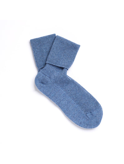 Solespun Women's Black Label Cashmere Socks in Demin