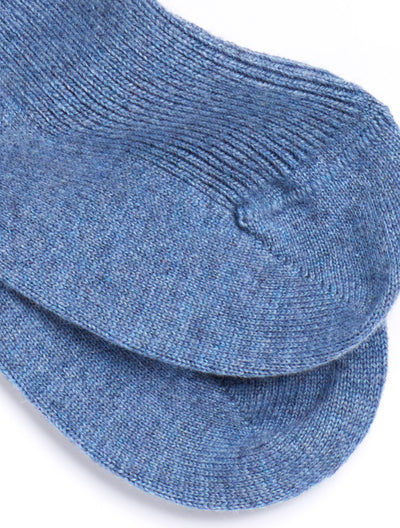 Solespun Women's Black Label Cashmere Socks in Demin