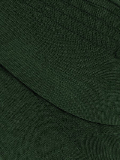 PANTHERELLA Danvers Fil d'Ecosse, Cotton Lisle Socks in Dark Green