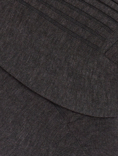 PANTHERELLA Danvers Fil d'Ecosse, Cotton Lisle Socks in Dark Grey