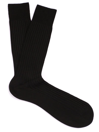 PANTHERELLA Danvers Fil d'Ecosse, Cotton Lisle Socks in Black