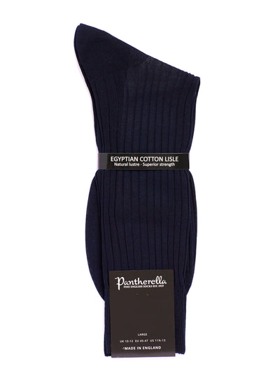 PANTHERELLA Danvers Fil d'Ecosse, Cotton Lisle Socks in Navy