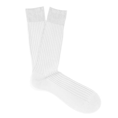 PANTHERELLA Danvers Fil d'Ecosse, Cotton Lisle Socks in White