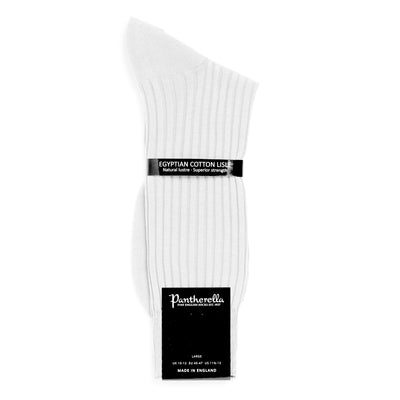 PANTHERELLA Danvers Fil d'Ecosse, Cotton Lisle Socks in White