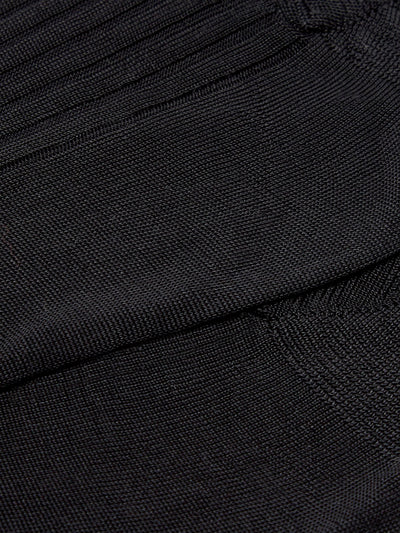 PANTHERELLA Baffin - 100% Silk 5x3 Rib Tailored Socks