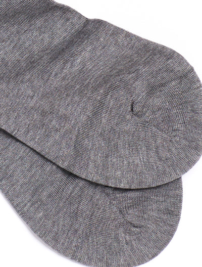 Pantherella, Poppy - Ladies' Flat Knit Ankle Sock - Egyptian Cotton Grey