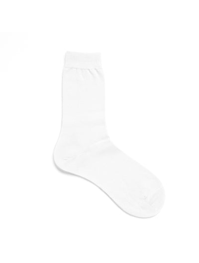 Pantherella, Poppy - Ladies' Flat Knit Ankle Sock - Egyptian Cotton White