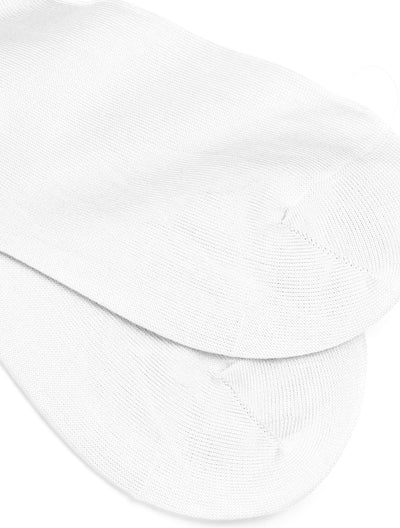 Pantherella, Poppy - Ladies' Flat Knit Ankle Sock - Egyptian Cotton White