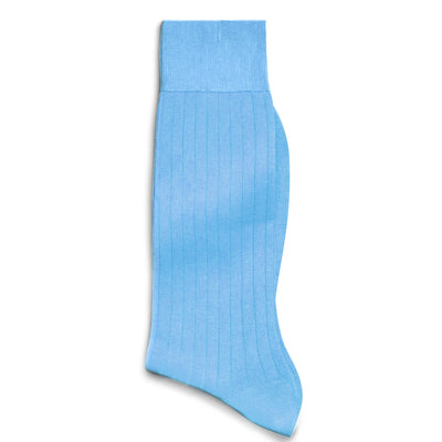 Solespun Sea Island Cotton Socks in Aqua