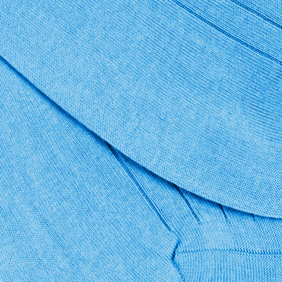 Solespun Sea Island Cotton Socks in Aqua