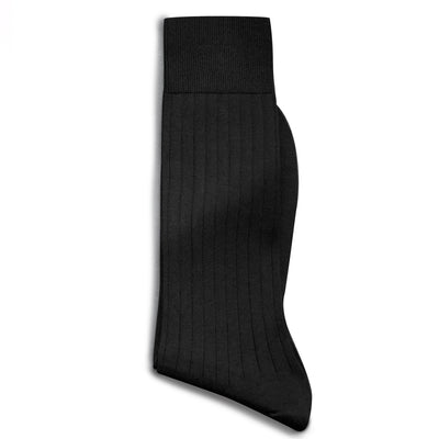 Solespun Sea Island Cotton Socks in Black