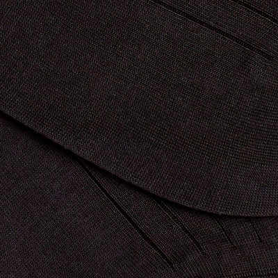 Solespun Sea Island Cotton Socks in Black