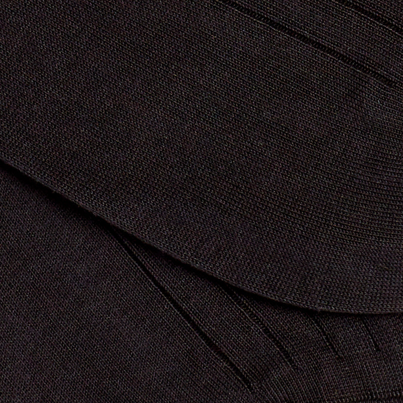 Solespun Sea Island Cotton Socks in Black