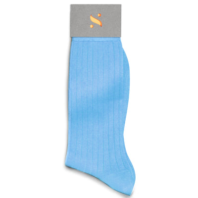 Solespun Sea Island Cotton Socks in Aqua
