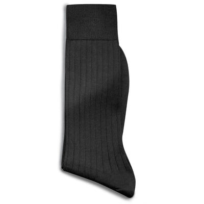Solespun Sea Island Cotton Socks in Charcoal