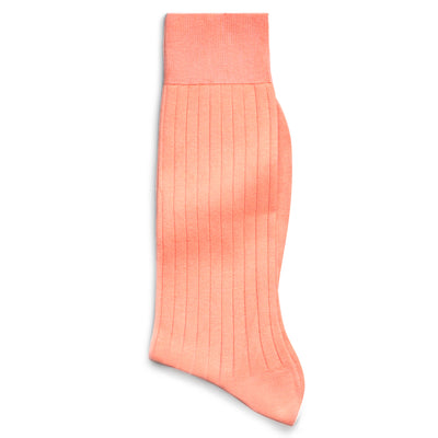 Solespun Sea Island Cotton Socks in Coral