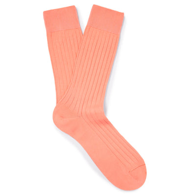 Solespun Sea Island Cotton Socks in Coral