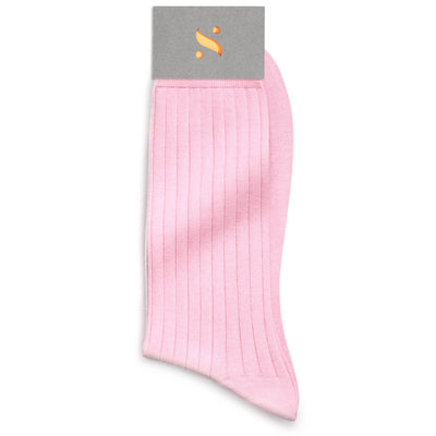 Solespun Sea Island Cotton Socks in Pink