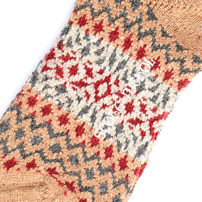 Scott Nichol Fellcroft Fairilse Wool Men's Sock in Coffee Fleck