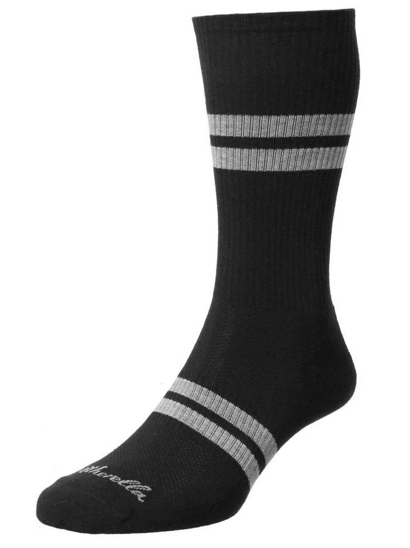 PANTHERELLA Sports Luxe Cotton Socks in Black