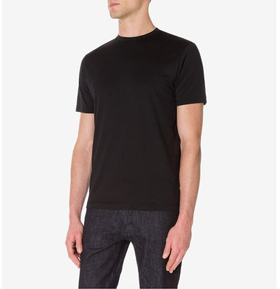 Sunspel Men's Cotton Riviera T-Shirt in Black