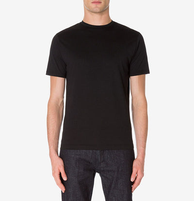 Sunspel Men's Cotton Riviera T-Shirt in Black