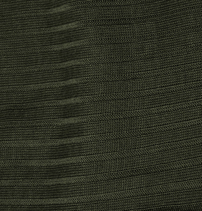 PANTHERELLA Laburnum Ribbed Merino Wool-Blend Socks in Olive
