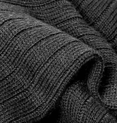 PANTHERELLA Packington Ribbed Merino Wool-Blend Socks in Dark Grey