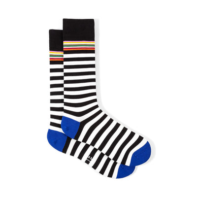 PAUL SMITH  Mens Two Stripe Sock in Black and White