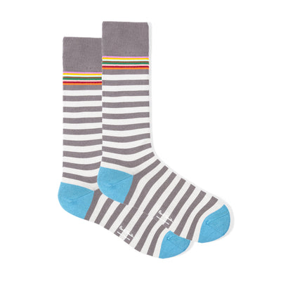 PAUL SMITH Mens Two Stripe Sock in Grey
