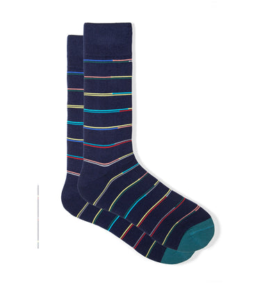 PAUL SMITH Mens Champion Stripe Sock in Navy