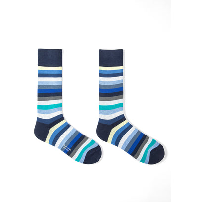 PAUL SMITH Mens Qwerty Multi Sock in Navy