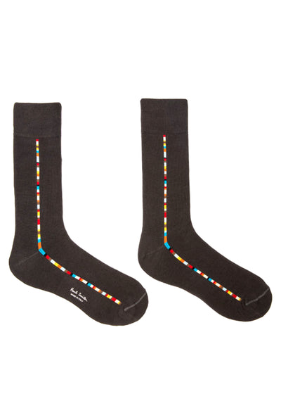 PAUL SMITH Vittore Central 'Signature Stripe' in Dark Grey