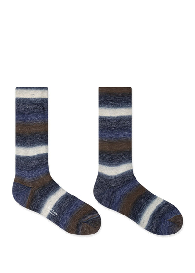 PAUL SMITH Ombre Stripe Socks in Navy