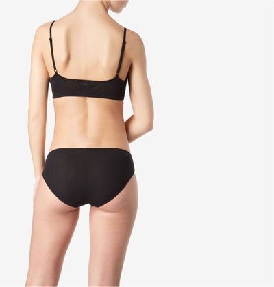 SUNSPEL Cellular Cotton Brief in Black
