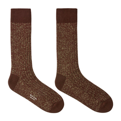 PAUL SMITH Chocolate Glittered Socks
