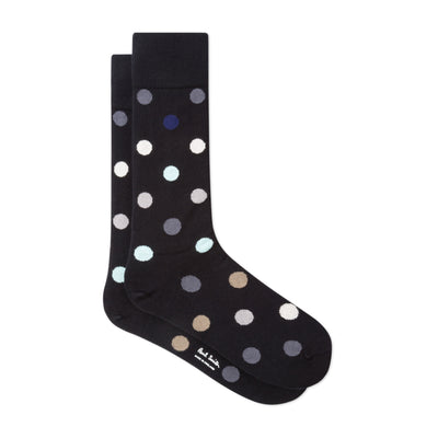 PAUL SMITH Black 'Teacup' Polka Socks