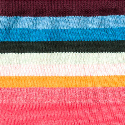 Paul Smith Women's Maroon 'Artist Stripe' Socks