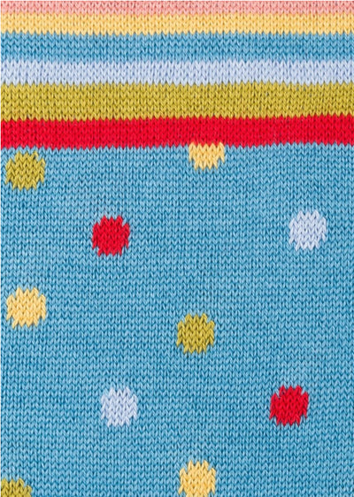 PAUL SMITH Men's Sky Blue Mixed Spot Socks