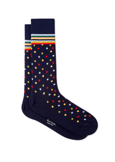 PAUL SMITH Men's Navy Mixed Spot Socks